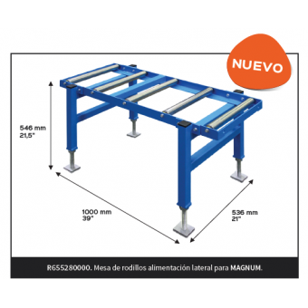 Table à rouleaux pour scie MAGNUM