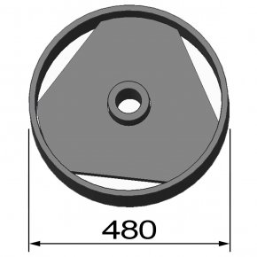 Mandrin 381x70 pour DEL-32-36-45-52 & COMBI 25-32 / 30-36 /36-52