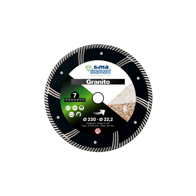 Disque Diamant Coupe à Sec Granit 125 mm Disque Diamant Coupe à Sec Granit 125 mm