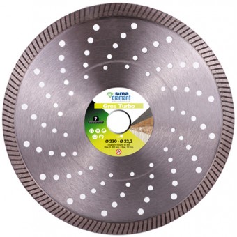 Disque Diamant Coupe à Sec Gres Turbo 230 mm