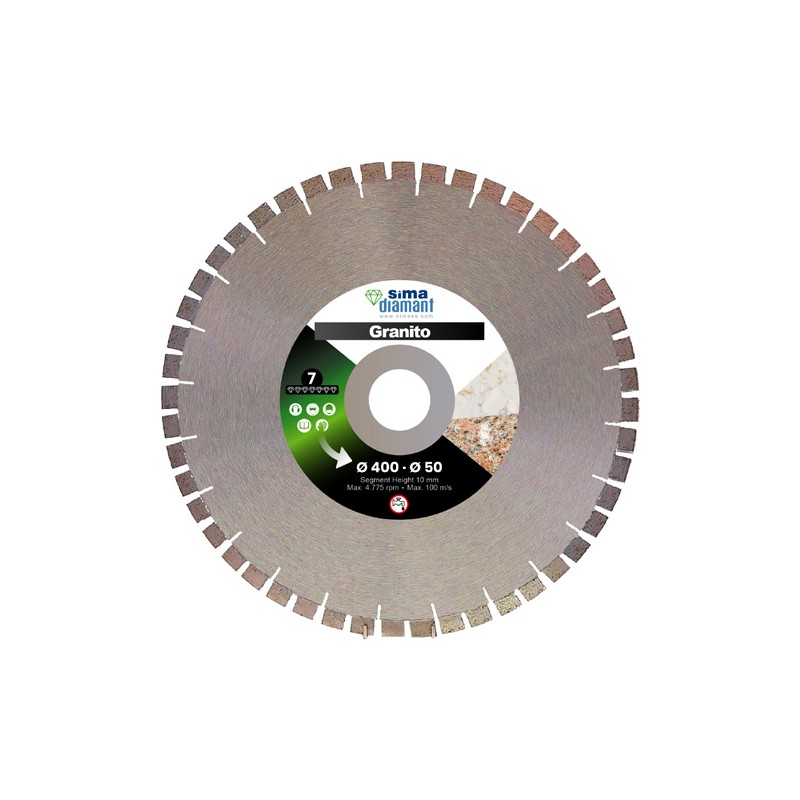 Disque Diamant Coupe Humide Granit 500 mm Disque Diamant Coupe Humide Granit 500 mm