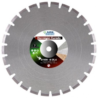 Disque Diamant Coupe Humide Béton Vieux 500 mm
