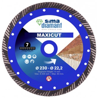 Disque Diamant-Premium-Coupe à Sec Maxicut 230 mm