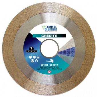 Disque Diamant-Premium-Coupe à Sec Gresite 100 mm