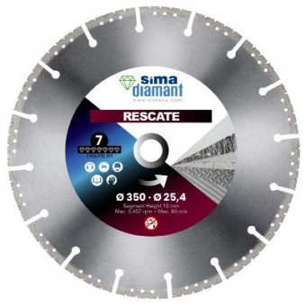 Disque Diamant-Premium-Coupe à Sec Rescate 300 mm