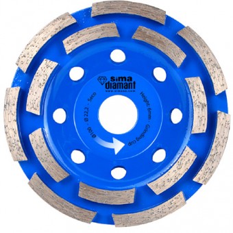 Disque Diamant Coupe à Sec Ponçage Universel 125 mm
