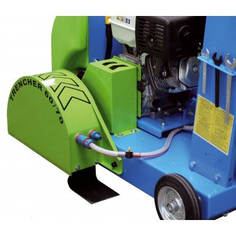 Scie à sol à double lame D400 HONDA 23 HP COBRA-TRENCHER